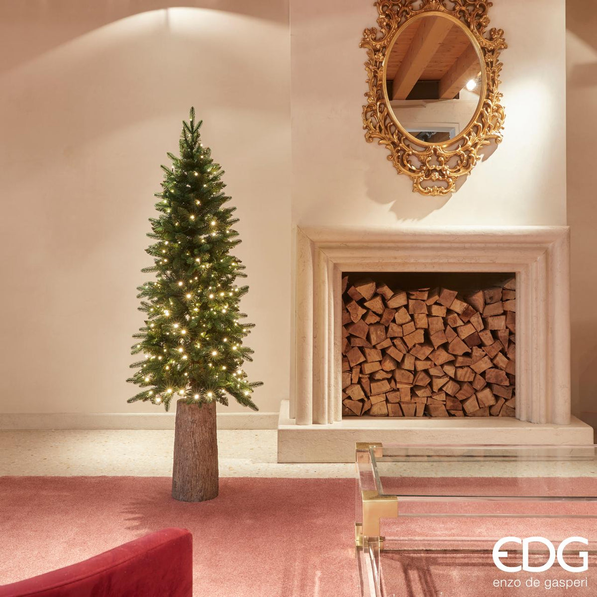 Pino Slim albero Natale EDG H150 con 260 MiniLED

