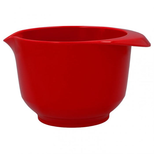 Ciotola per mescolare e servire: capacità 1 litri, Ø: 18,2 cm, altezza: 10,7 cm, in resina melamminica rossa senza BPA, durevole e antigraffio, sostenibile, stabile grazie alla base antiscivolo, maneggevolezza grazie al gocciolatoio-beccuccio e presa sicura, piacevole al tatto. In negozio e online su tuttochic.live