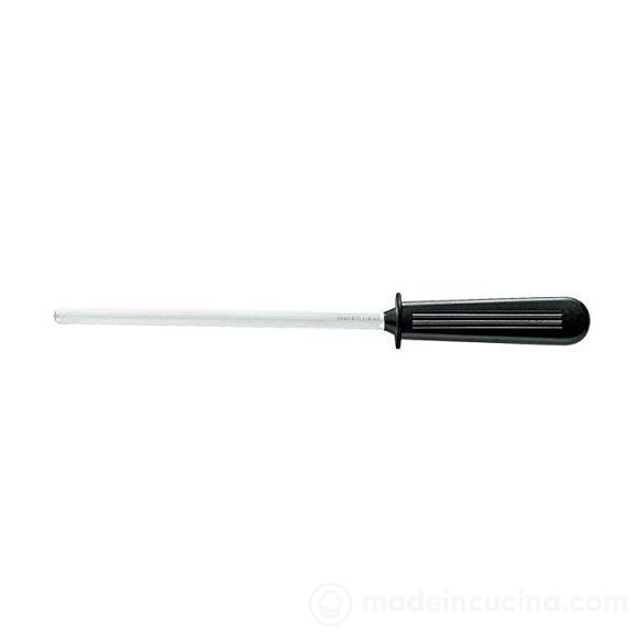 Acciaino in acciaio inox e manico in polipropilene atossico, perfettamente igienico. L'acciaino è un utensile utilizzato per correggere e ravvivare il filo delle lame degli strumenti da taglio. Lavabile in lavastoviglie Dimensioni: totali cm 31 x 3 - solo acciaio cm 20