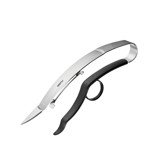 L'innovativo fissa-dita e il manico flessibile permettono di sbucciare perfettamente sia gli asparagi che le carote. lama in acciaio giapponese, mobile e ricurva manico ergonomico con 1 fissa dito adatto sia ai destri sia ai mancini con coltellino integrato lavabile in lavastoviglie. In negozio e online su tuttochic.live