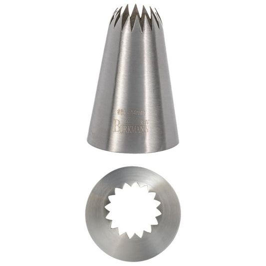 Bocchetta N. 60 a stella francese per sac a poche realizzato in un unico pezzo in acciaio inox, ideale per creare decorazioni artistiche su cupcake, crostate e pasticcini. Dimensioni: 3,0 x 3,0 x 5,0 cm, foro di uscita Ø 14 mm. In negozio e online su tuttochic.live