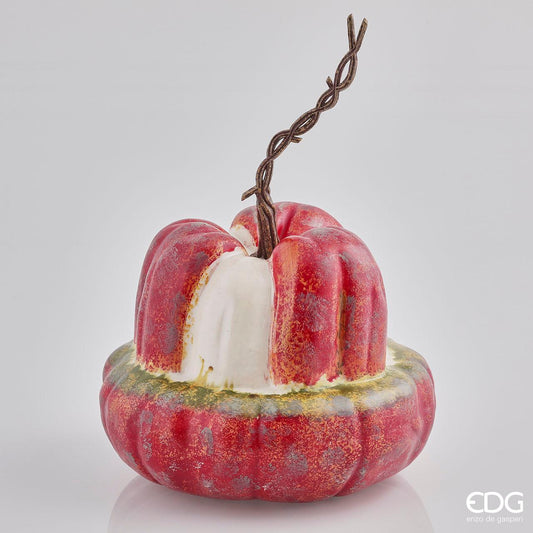 Zucca Turbante artificiale in plastica decorata Dimensioni: cm Ø 30 x 24 H. In negozio e online su tuttochic.live