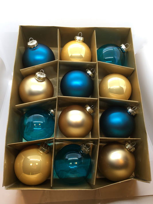 Confezione 12 palline vetro ø 8