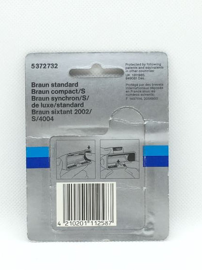 Lamina di ricambio 370 per rasoi Braun vintage.Adatta ai seguenti modelli: Braun Standard Braun Compact/S Braun Syncron/S, Deluxe, Standard Braun Sixtant 2002, S/4004. In negozio e online su tuttochic.live