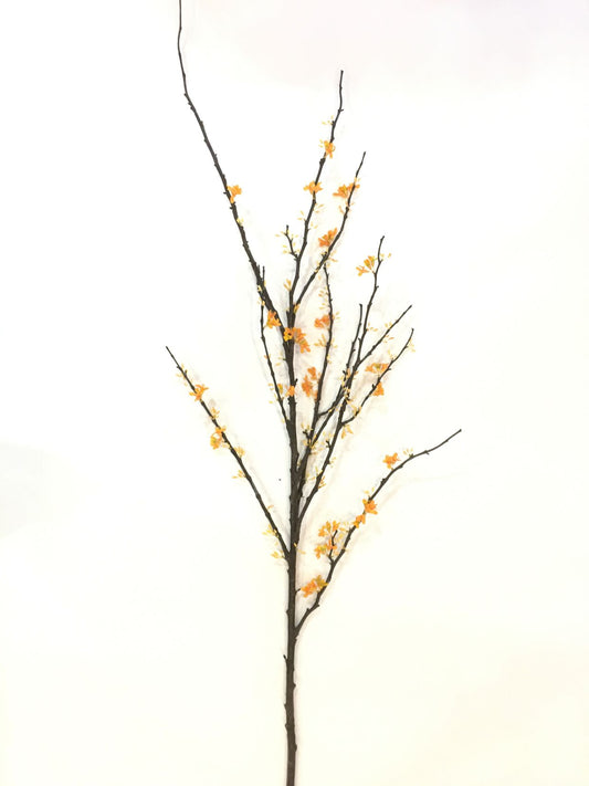 Ramo artificiale di albero di Giuda arancio/giallo. Dimensioni: lunghezza cm 160. In negozio e online su tuttochic.live