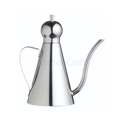 Miscelatore in acciaio inox per erogare e conservare l'olio. Capacità: 500 ml. Lavabile in lavastoviglie. In negozio e online su tuttochic.live