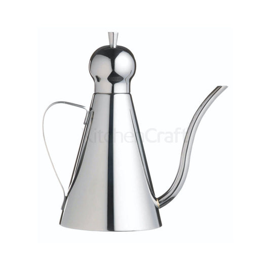 Miscelatore in acciaio inox per erogare e conservare l'olio. Capacità: 500 ml. Lavabile in lavastoviglie. In negozio e online su tuttochic.live