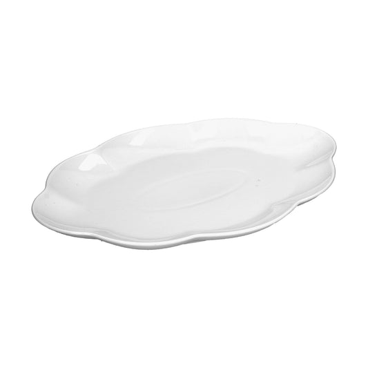  Vassoio portata ovale in porcellana bianca cm.36. Utilizzabile in forno tradizionale, microonde e lavastoviglie. Assapora la gioia dei momenti conviviali. In negozio e online su tuttochic.live