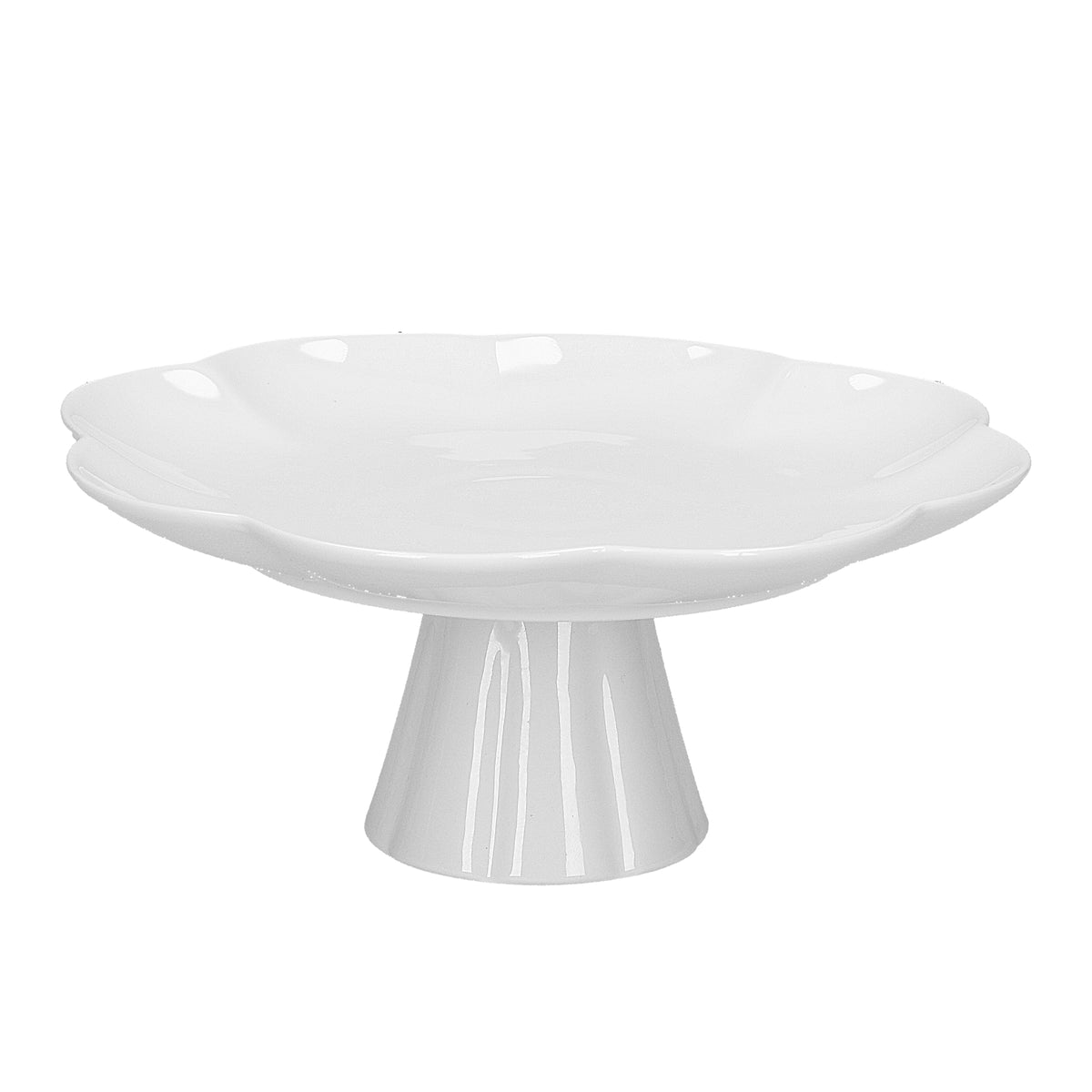 Alzatina in porcellana bianca, diam. 19cm  Utilizzabile in forno tradizionale, microonde e lavastoviglie. Assapora la gioia dei momenti conviviali. In negozio e online su tuttochic.live