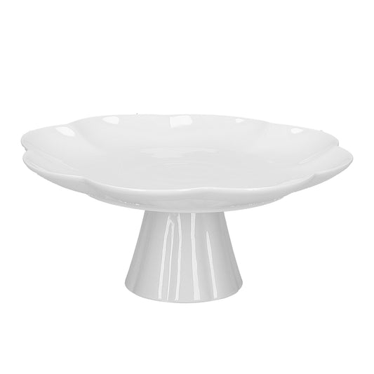 Alzatina in porcellana bianca, diam. 19cm  Utilizzabile in forno tradizionale, microonde e lavastoviglie. Assapora la gioia dei momenti conviviali. In negozio e online su tuttochic.live