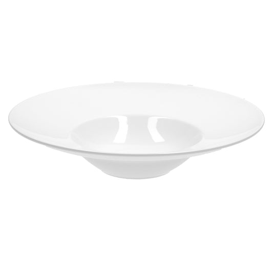 Set di 3 piatti in porcellana bianca per pasta, risotti ecc. , con falda larga e fondo a cupola. Dimensioni: Ø 26,5 cm , h 5,6 cm. I complementi tavola di La Porcellana Bianca sono perfetti per ogni occasione. Lavabile in lavastoviglie Utilizzabile in microonde e forno tradizionale In negozio e online su tuttochic.live 