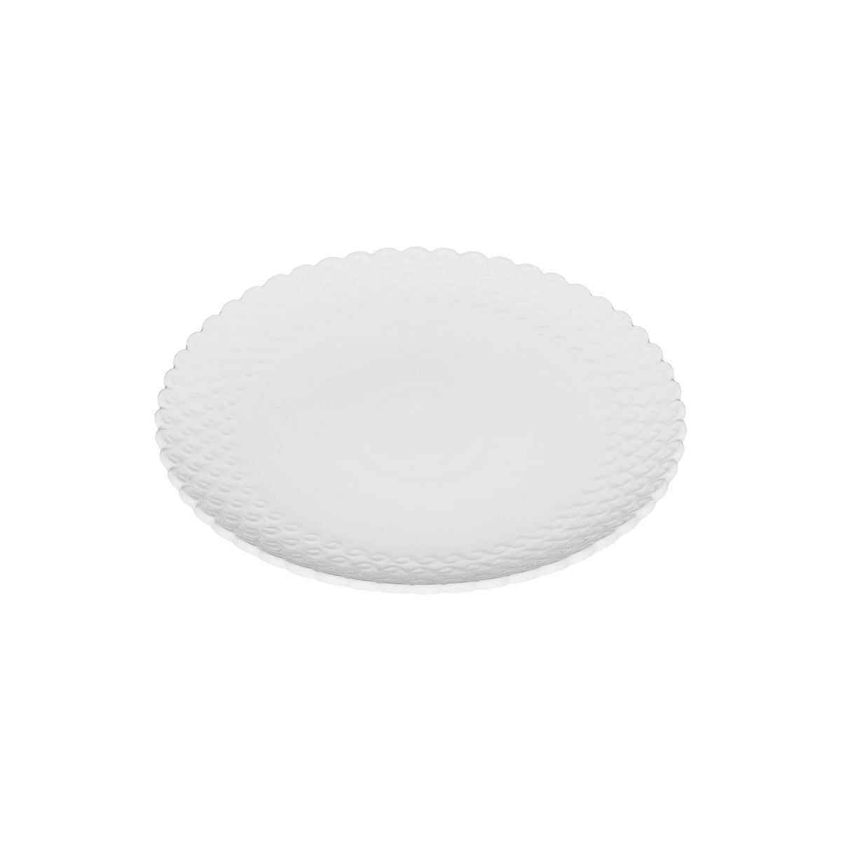 Confezione di 6 piatti da frutta in porcellana lavorata di colore bianco. Linea Momenti, per dare un tocco di eleganza ad ogni apparecchiatura. Dimensioni: diametro cm 20, h 2 cm Utilizzabile in forno tradizionale Utilizzabile in forno a microonde Lavabile in lavastoviglie. In negozio e online su tuttochic.live