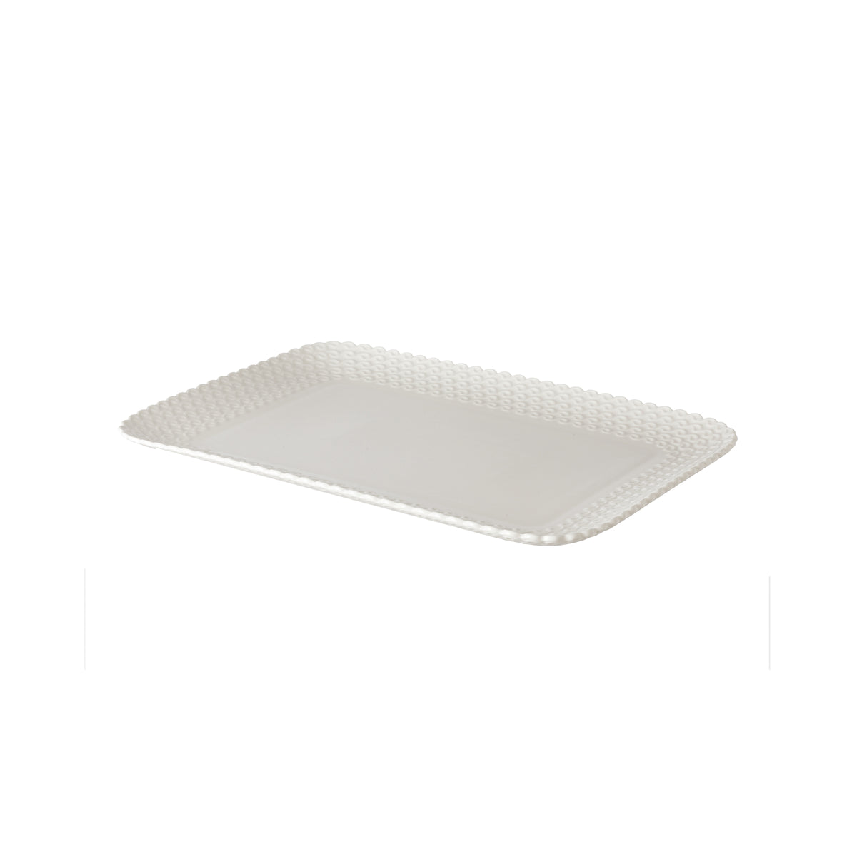 Vassoio pasticceria in porcellana bianca. Dimensioni: 20x13 cm Bordi smerlati su piatti, vassoi, piattini, bowl della linea Momenti, per dare un tocco di eleganza ad ogni apparecchiatura. Utilizzabile in forno tradizionale Utilizzabile in forno a microonde Lavabile in lavastoviglie. In negozio e online su tuttochic.live