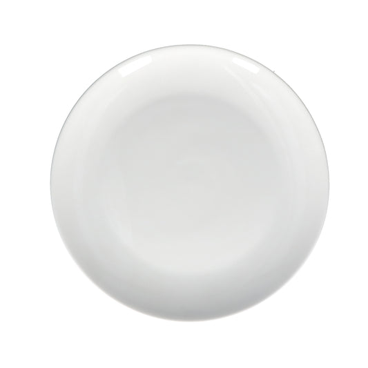 Set di 6 piatti piani in porcellana di colore bianco diametro cm 27. Lavabile in lavastoviglie Utilizzabile in microonde Utilizzabile in forno tradizionale. In negozio e online su tuttochic.live