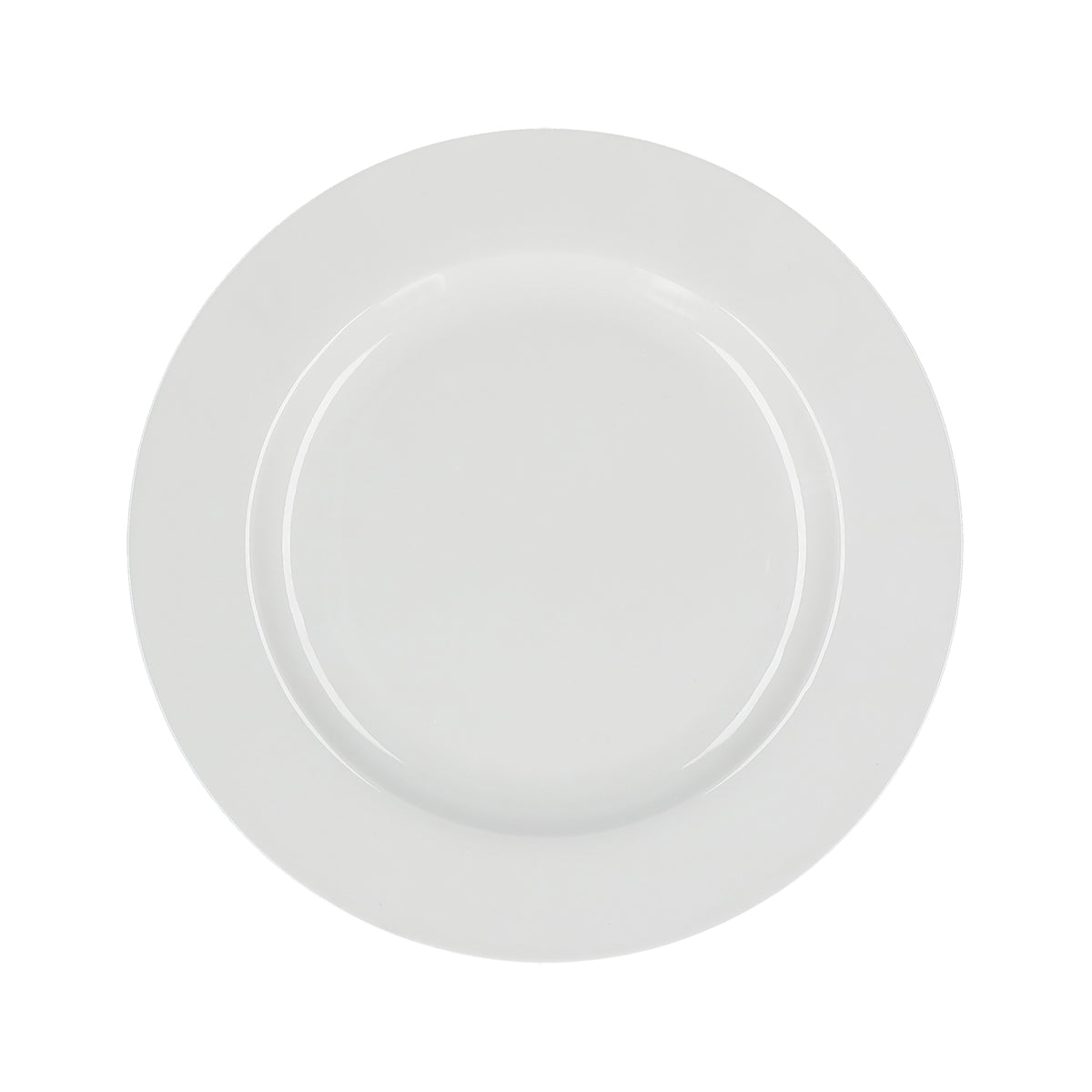 Set di 6 piatti piani in porcellana di colore bianco diametro cm 27. Lavabile in lavastoviglie Utilizzabile in microonde Utilizzabile in forno tradizionale. In negozio e online su tuttochic.live