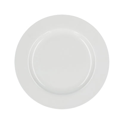 Set di 6 piatti piani in porcellana di colore bianco diametro cm 27. Lavabile in lavastoviglie Utilizzabile in microonde Utilizzabile in forno tradizionale. In negozio e online su tuttochic.live