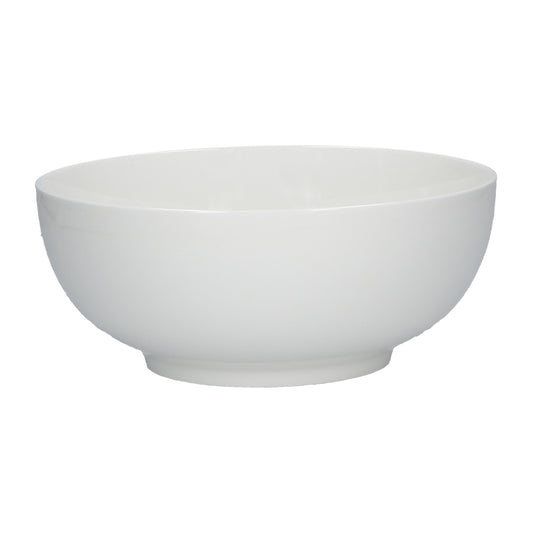 Insalatiera in porcellana di colore bianco diametro cm 21 altezza cm 8. Less is more: sono iperminimal le linee di Essenziale, set tavola in Bone China dalle forme morbide, perfetto per ogni occasione. Lavabile in lavastoviglie Utilizzabile in microonde Utilizzabile in forno tradizionale