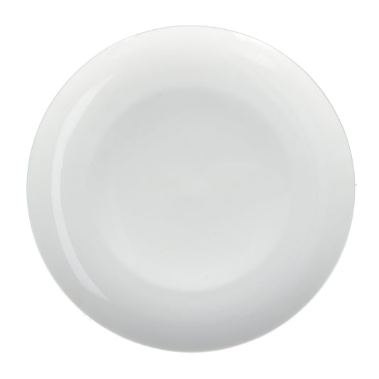 Vassoio rotondo Coup in porcellana di colore bianco diametro cm 30. Lavabile in lavastoviglie Utilizzabile in microonde Utilizzabile in forno tradizionale. In negozio e online su tuttochic.live