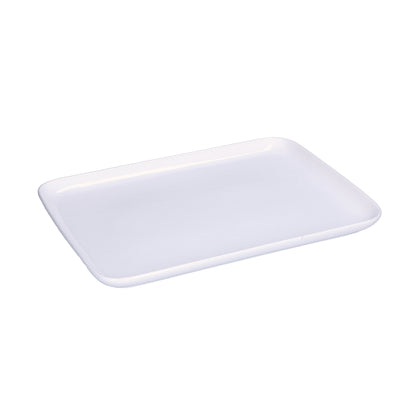 Piatto rettangolare piano in porcellana bianca. Linea Essenziale New Age Quando il design incontra il food, la linearità diventa la massima espressione dell’eleganza in tavola. Dimensioni: cm 30 X 22 X 2,1 h. Utilizzabile in forno a microonde e tradizionale Lavabile in lavastoviglie. In negozio e online su tuttochic.live