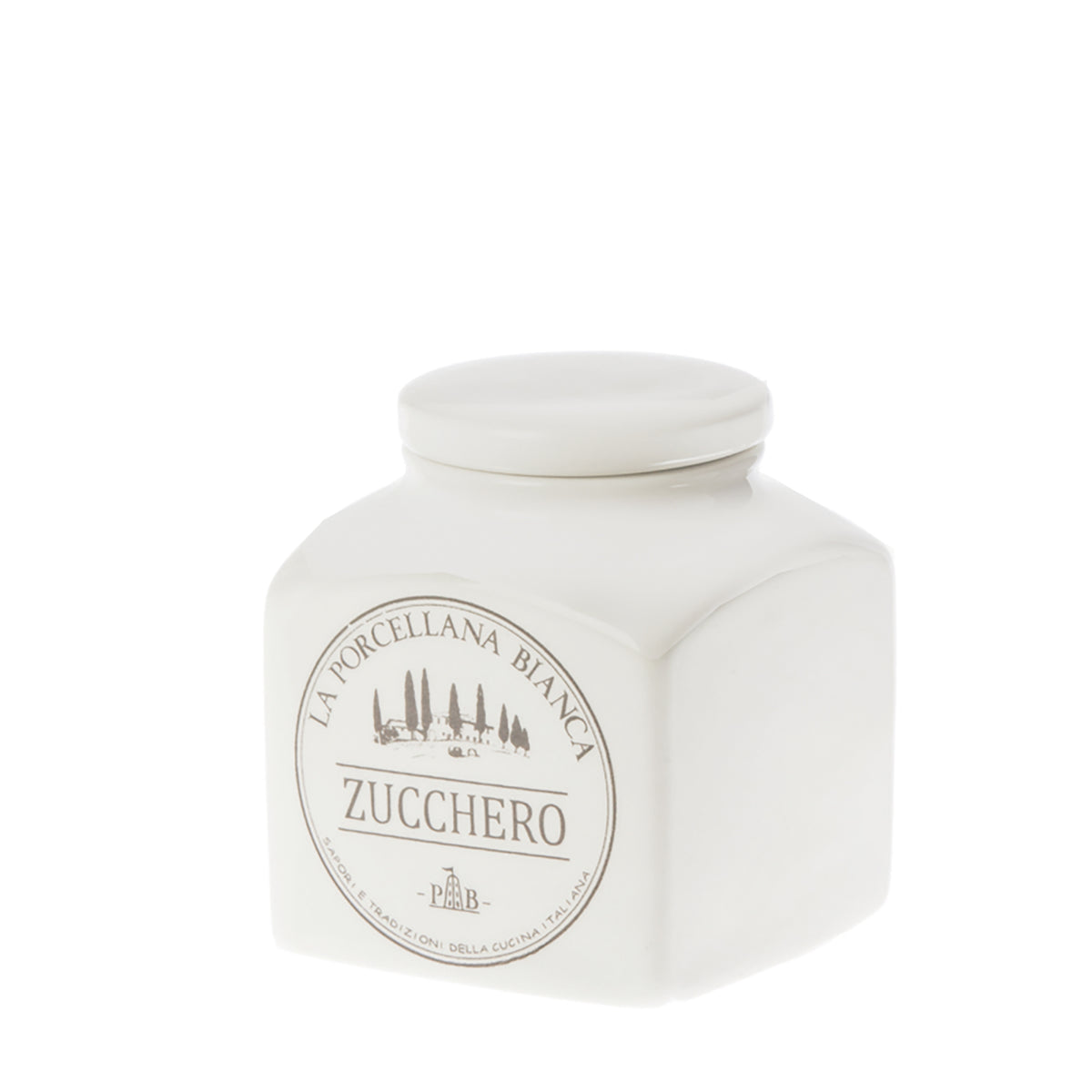 Barattolo in porcellana con scritta Zucchero Dimensioni : 9,5x9,5 x h11 cm Decorati, pratici e utili, caratterizzano ambienti curati in ogni minimo dettaglio. In negozio e online su tuttochic.live