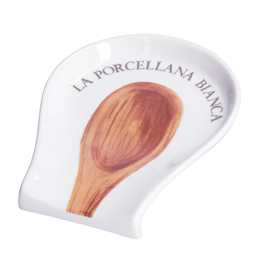 Poggiamestolo in porcellana decorata cm 17 x 14. Lavabile in lavastoviglie. In negozio e online su tuttochic.live
