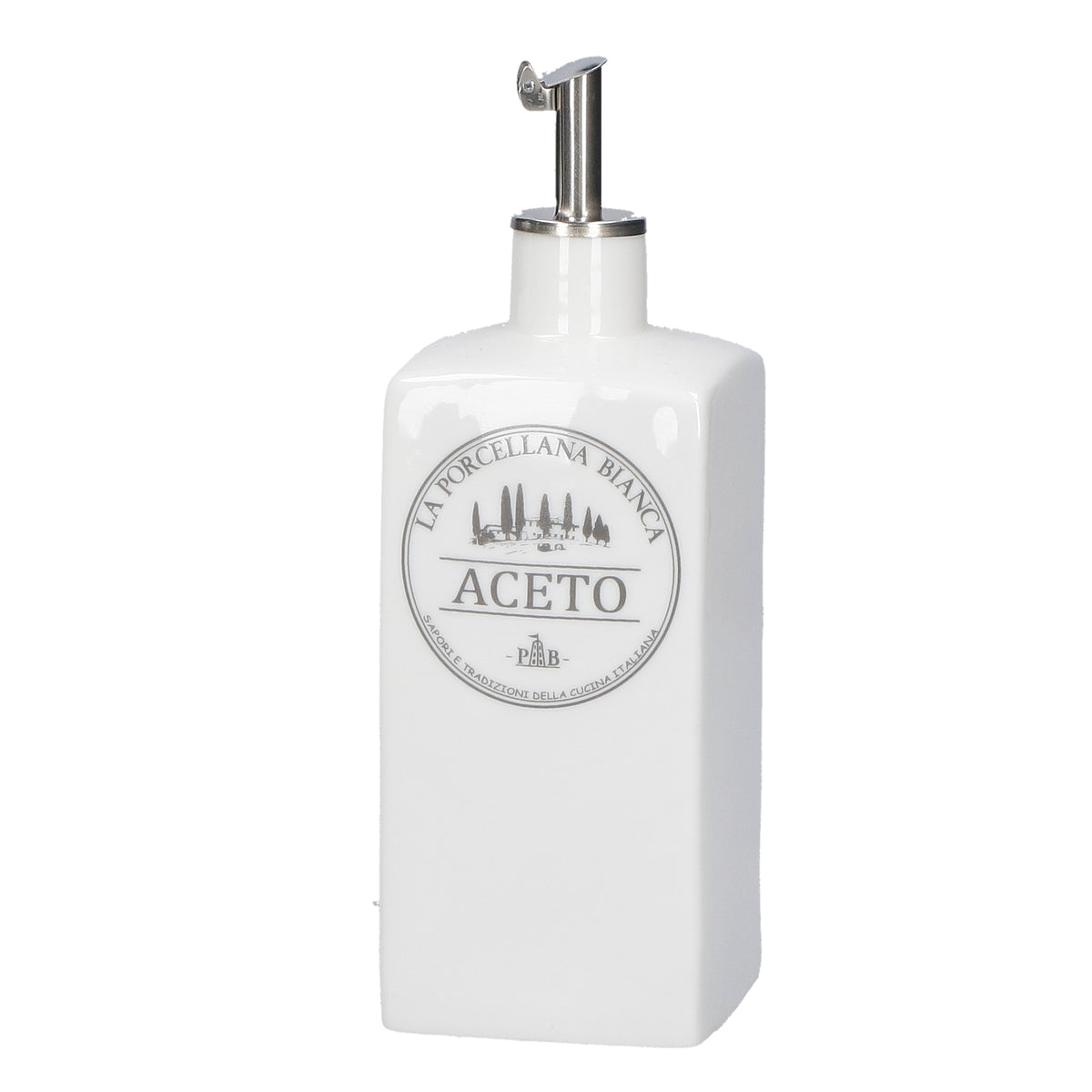 Acetiera in porcellana 250 ml Dimensioni: 6x6xh 15 cl Portano colore in cucina i funzionali barattoli Conserva, con un’intuitiva illustrazione per catalogare spezie, tè, caffè e tisane, tutti dotati di un pratico tappo a chiusura ermetica. Lavabile in lavastoviglie. In negozio e online su tuttochic.live