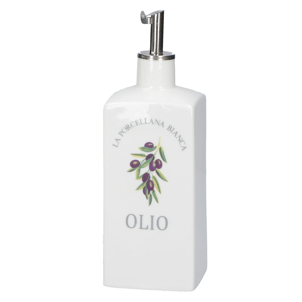 Oliera decorata in porcellana 250 ml. Aiutano ad arricchire lo stile della tavola Dimensioni: 6x6xh 15 cm Lavabile in lavastoviglie. In negozio e online su tuttochic.live