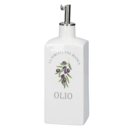 Oliera decorata in porcellana 250 ml. Aiutano ad arricchire lo stile della tavola Dimensioni: 6x6xh 15 cm Lavabile in lavastoviglie. In negozio e online su tuttochic.live