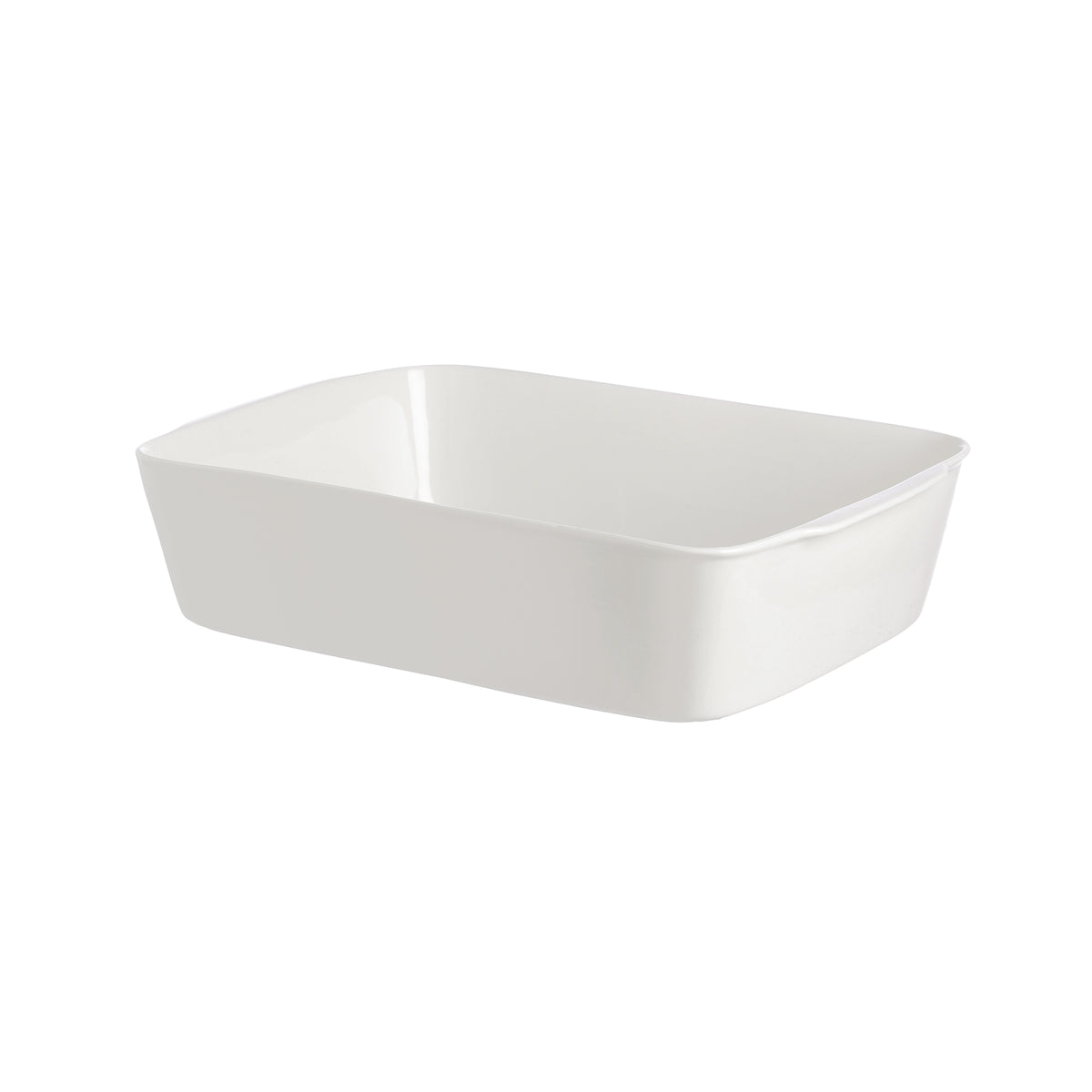 Teglia rettangolare lasagne in porcellana bianca. Dimensioni: 25x35xh7,5 cm. In negozio e online su tuttochic.live