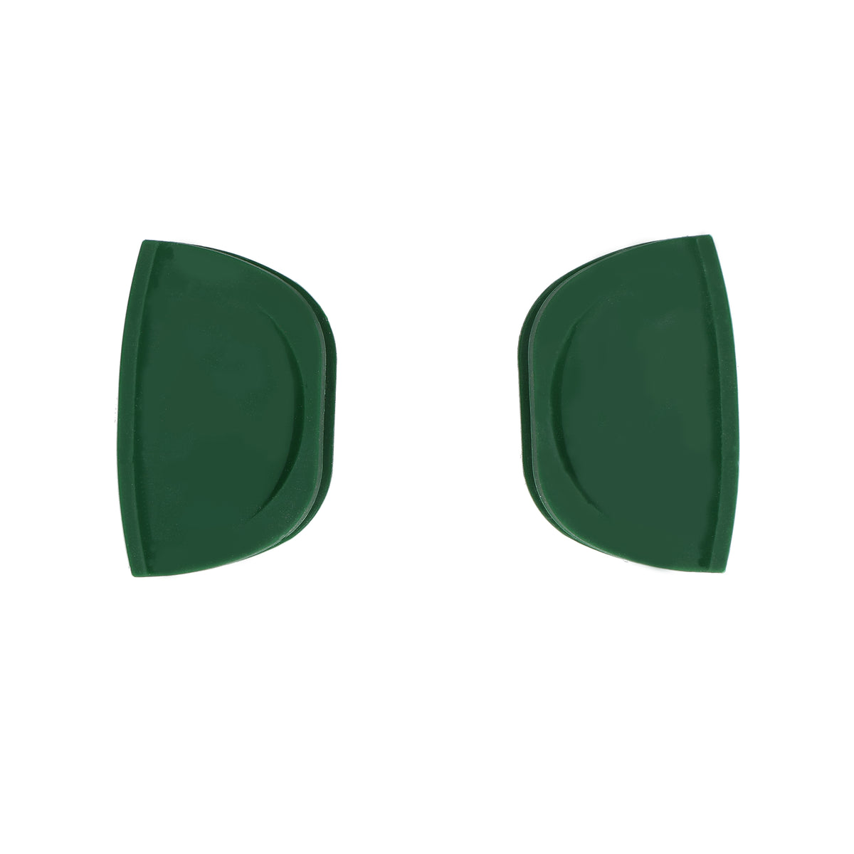 Set di 2 presine in silicone di colore verde. Lavabile in lavastoviglie. In negozio e online su tuttochic.live