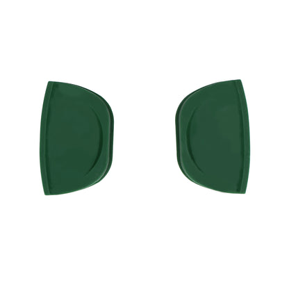 Set di 2 presine in silicone di colore verde. Lavabile in lavastoviglie. In negozio e online su tuttochic.live