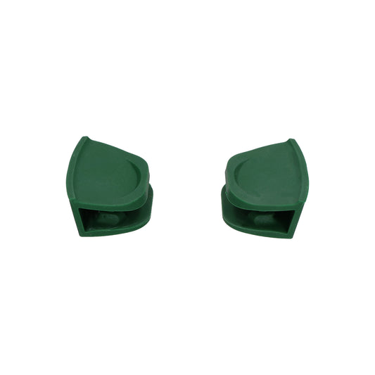 Set di 2 presine in silicone di colore verde. Lavabile in lavastoviglie. In negozio e online su tuttochic.live