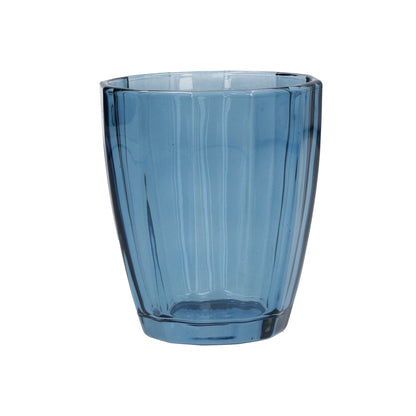 Confezione 6 bicchieri in vetro blu notte cc 320 - Ø 8,5 - h 10 cm. Lavabili in lavastoviglie. In negozio e online su tuttochic.live