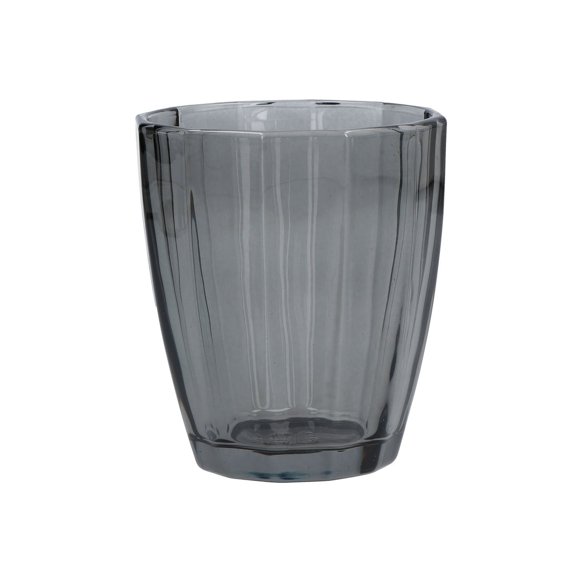Confezione 6 bicchieri in vetro di colore fumo cc 320 - Ø 8,5 - h 10 cm. Lavabili in lavastoviglie. In negozio e online su tuttochic.live
