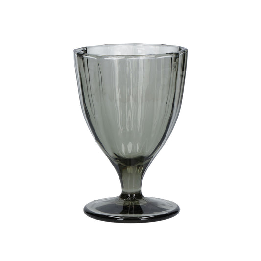 Confezione 6 calici in vetro color fumo cc 300 - Ø 8,5 - h 13 cm. Lavabili in lavastoviglie. In negozio e online su tuttochic.live