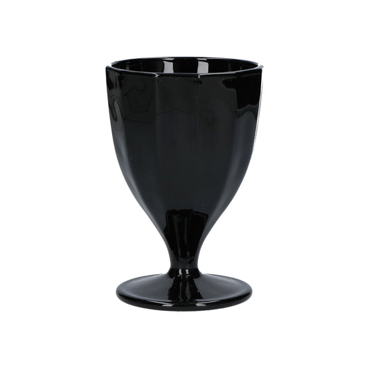Confezione 6 calici in vetro nero cc 300 - Ø 8,5 - h 13 cm. Lavabili in lavastoviglie. In negozio e online su tuttochic.live