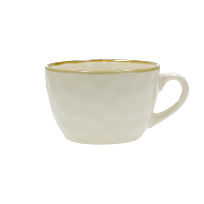 Tazza da colazione in porcellana di colore avorio. Colori e forme moderne si mescolano con armonia ed elementi della tradizione. Dimensioni: Ø 7 cm Materiali: Stoneware