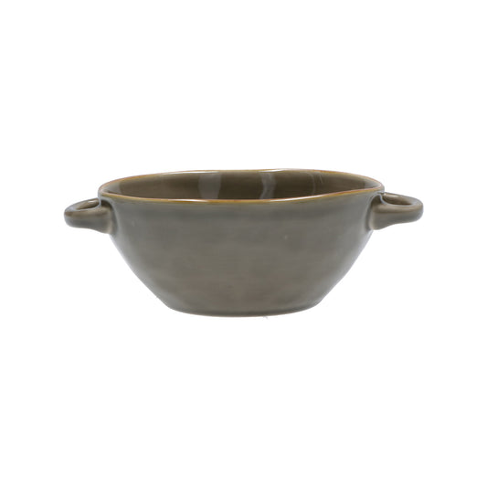Ciotola per zuppa di colore grigio tortora della linea Concerto. L’apparecchiatura è bellissima tono su tono o nei diversi abbinamenti di colore. In Stoneware Dimensioni: cm 19,5 x 15 x h 6,5 - Capacità: 600 cc. Utilizzabile in lavastoviglie e microonde. Non in forno tradizionale. In negozio e online su tuttochic.live