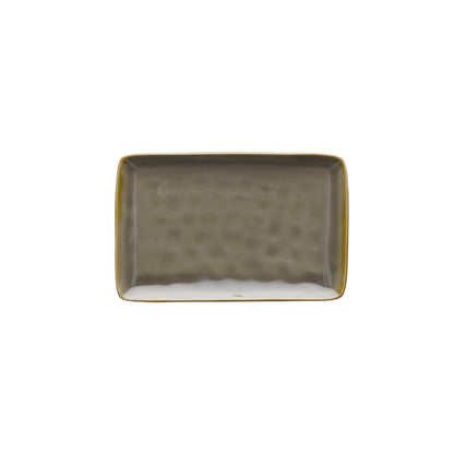 Vassoietto in porcellana di colore grigio tortora. Colori e forme moderne si mescolano con armonia ed elementi della tradizione. Dimensioni: cm 20 x 13. In negozio e online su tuttochic.live
