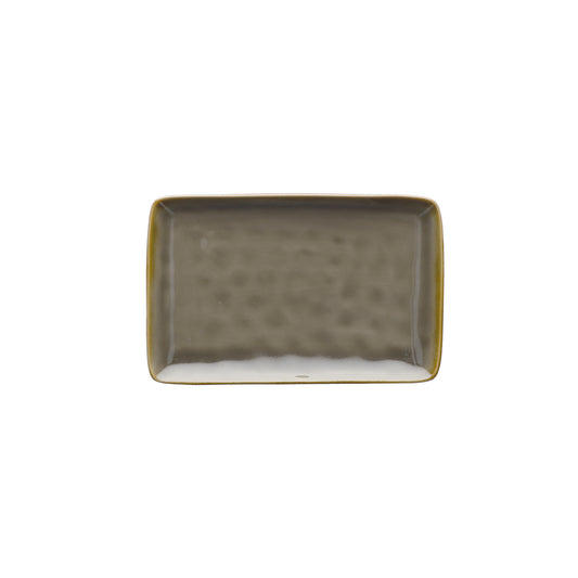 Vassoietto in porcellana di colore grigio tortora. Colori e forme moderne si mescolano con armonia ed elementi della tradizione. Dimensioni: cm 20 x 13. In negozio e online su tuttochic.live