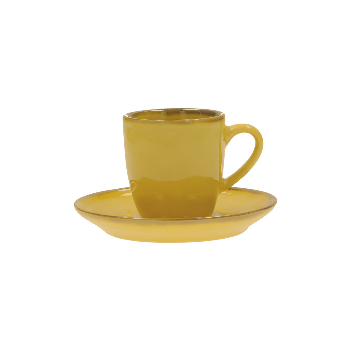 Tazzina caffè con piattino di colore rosso fuoco della linea Concerto.  L’apparecchiatura è bellissima tono su tono o nei diversi abbinamenti di colore. Materiale: Stoneware Capacità: 90 cc Lavabile in lavastoviglie. Utilizzabile in microonde. Non Utilizzabile in forno tradizionale. In negozio e online su tuttochic.live