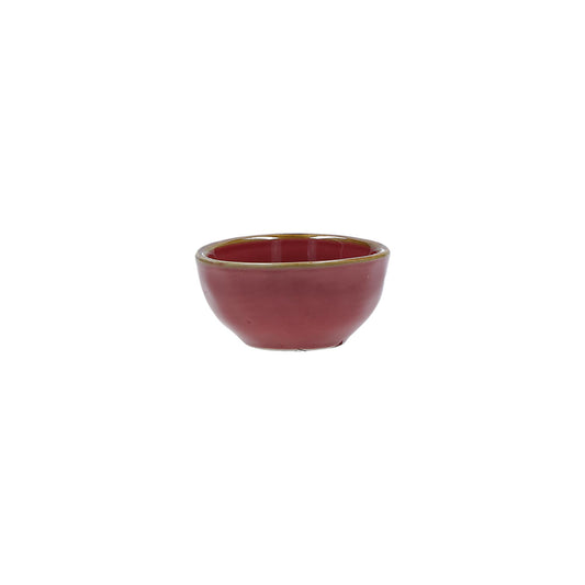 Ciotolina in porcellana di colore rosso malaga. Colori e forme moderne si mescolano con armonia ed elementi della tradizione. Dimensioni: cm Ø 7 x 3,5 h. Materiali: Stoneware Lavabile in lavastoviglie Utilizzabile in microonde Non Utilizzabile in forno tradizionale. In negozio e online su tuttochic.live
