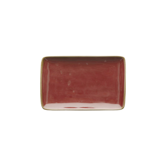 Vassoietto in porcellana di colore rosso malaga. Colori e forme moderne si mescolano con armonia ed elementi della tradizione. Dimensioni: cm 20 x 13. In negozio e online su tuttochic.live