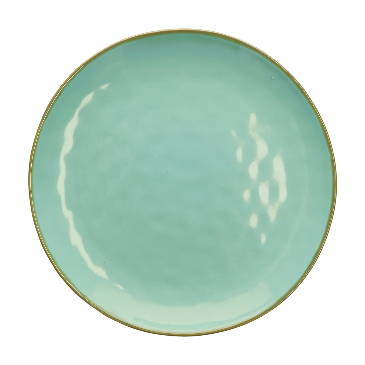Piatto-Vassoio in porcellana di colore verde acqua. Colori e forme moderne si mescolano con armonia ed elementi della tradizione. Dimensioni: Ø 32 cm. In negozio e online su tuttochic.live