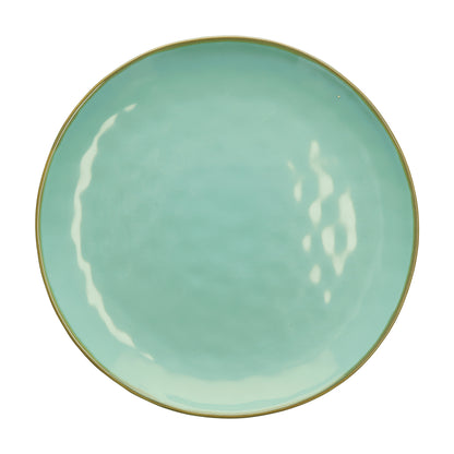 Piatto-Vassoio in porcellana di colore verde acqua. Colori e forme moderne si mescolano con armonia ed elementi della tradizione. Dimensioni: Ø 32 cm. In negozio e online su tuttochic.live