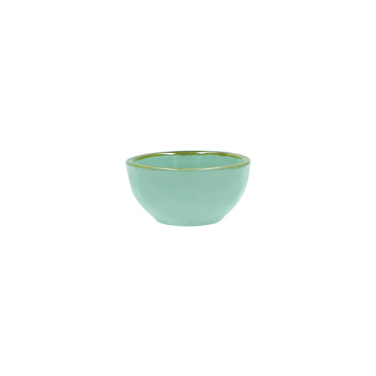 Ciotolina in porcellana di colore verde acqua. Colori e forme moderne si mescolano con armonia ed elementi della tradizione. Dimensioni: cm Ø 7 x 3,5 h. Materiali: Stoneware Lavabile in lavastoviglie Utilizzabile in microonde Non Utilizzabile in forno tradizionale. In negozio e online su tuttochic.live