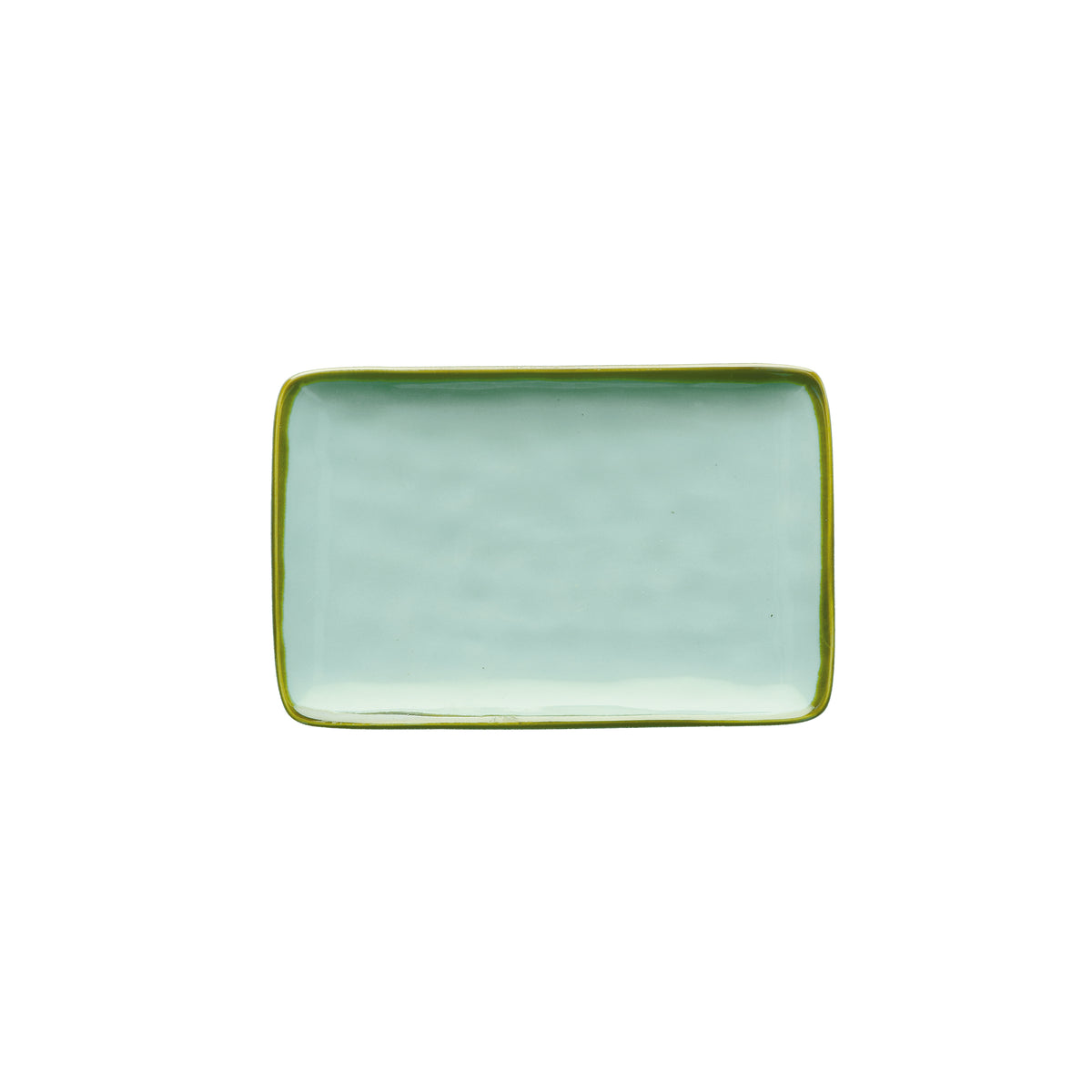Vassoietto in porcellana di colore verde acqua. Colori e forme moderne si mescolano con armonia ed elementi della tradizione. Dimensioni: cm 20 x 13. In negozio e online su tuttochic.live