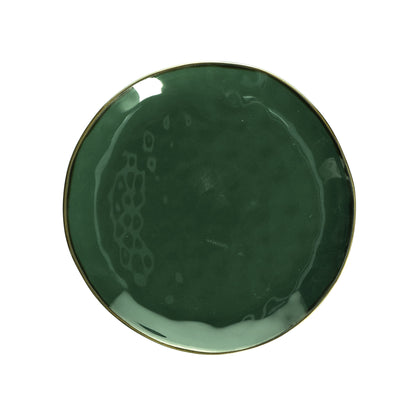 Piatto piano di colore verde bosco della linea Concerto. L’apparecchiatura è bellissima tono su tono o nei diversi abbinamenti di colore. Materiale: Stoneware Dimensioni: Ø 27 cm Lavabile in lavastoviglie Utilizzabile in microonde Non Utilizzabile in forno tradizionale. In negozio e online su tuttochic.live