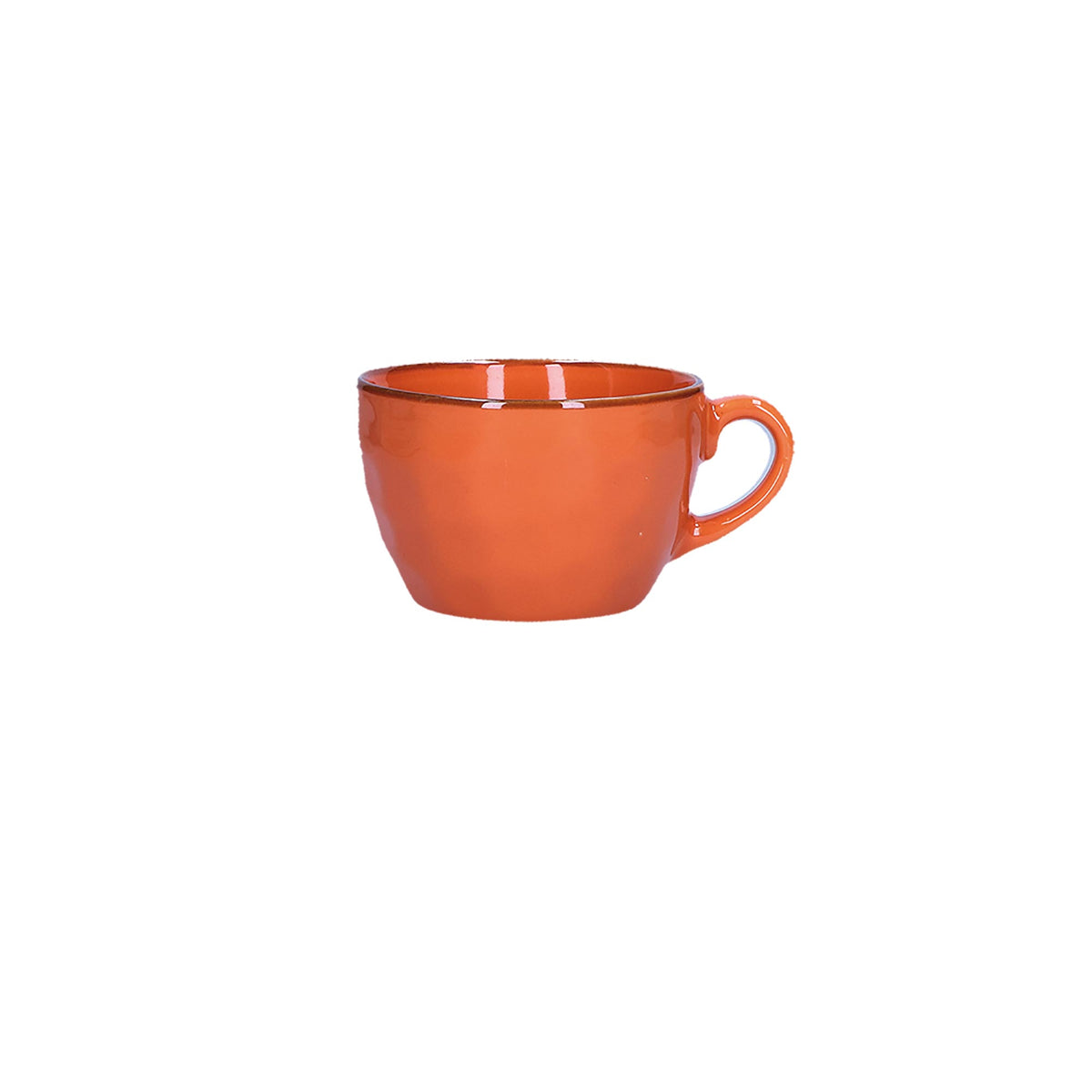 Tazzone da colazione in porcellana di colore arancione. Colori e forme moderne si mescolano con armonia ed elementi della tradizione. Dimensioni: Ø 7 cm, 420 cc Materiali: Stoneware. Lavabile in lavastoviglie. Utilizzabile in microonde. In negozio e online su tuttochic.live
