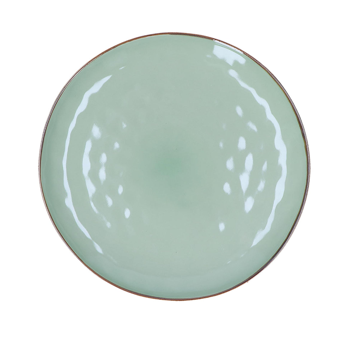 Piatto/Vassoio in porcellana di colore tè verde. Colori e forme moderne si mescolano con armonia ed elementi della tradizione. Dimensioni: Ø 32 cm  Stoneware. Lavabile in lavastoviglie. Utilizzabile in microonde. Non Utilizzabile in forno tradizionale. In negozio e online su tuttochic.live